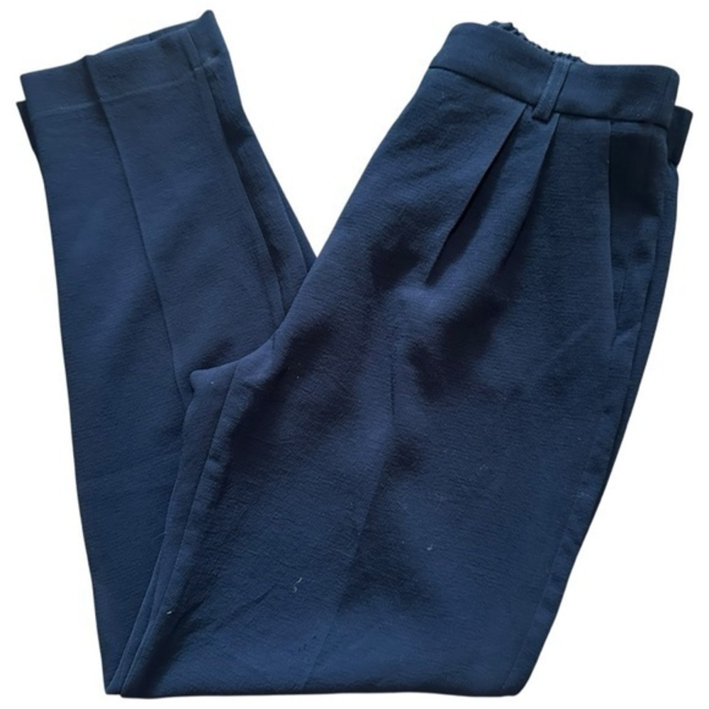 Pablo Women’s Size 40 8 Navy Blue Pleated Front Trousers Pants
